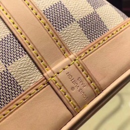 Replica Louis Vuitton White Damier Azur Beige Trim Noe BB