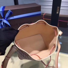 Replica Louis Vuitton White Damier Azur Beige Trim Noe BB