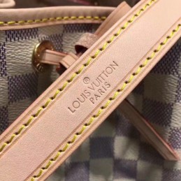 Replica Louis Vuitton White Damier Azur Beige Trim Noe BB