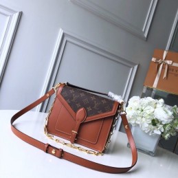 Replica Louis Vuitton Reverse Monogram Tan Metis Pochette Chain