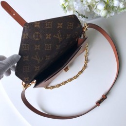 Replica Louis Vuitton Reverse Monogram Tan Metis Pochette Chain