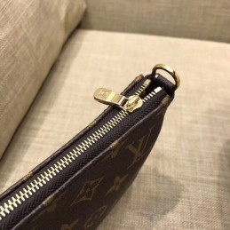Replica Louis Vuitton Brown Monogram Pochette Accessoires - Style 2