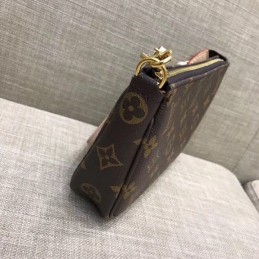 Replica Louis Vuitton Brown Monogram Pochette Accessoires - Style 2