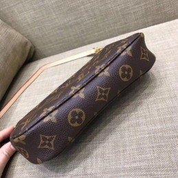 Replica Louis Vuitton Brown Monogram Pochette Accessoires - Style 2