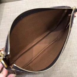 Replica Louis Vuitton Brown Monogram Pochette Accessoires - Style 2