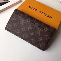 Replica Louis Vuitton Brown Monogram Eagle Owl Sarah Wallet