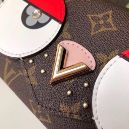 Replica Louis Vuitton Brown Monogram Eagle Owl Sarah Wallet