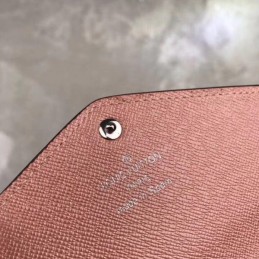 Replica Louis Vuitton Pale Pink Textured Sarah Wallet