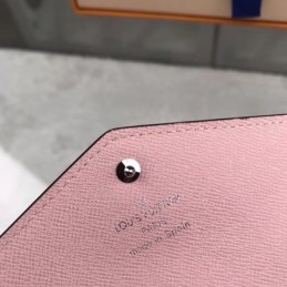Replica Louis Vuitton Light Pink Textured Sarah Wallet