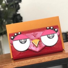 Replica Louis Vuitton Red Eagle Owl Sarah Wallet