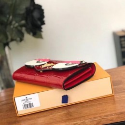 Replica Louis Vuitton Red Eagle Owl Sarah Wallet