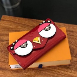 Replica Louis Vuitton Red Eagle Owl Sarah Wallet
