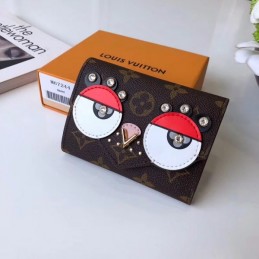Replica Louis Vuitton Brown Monogram Eagle Owl Compact Wallet