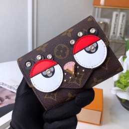 Replica Louis Vuitton Brown Monogram Eagle Owl Compact Wallet