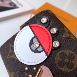 Replica Louis Vuitton Brown Monogram Eagle Owl Compact Wallet