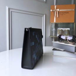 Replica Louis Vuitton Damier Graphite Blue Pixel Pochette Voyage MM
