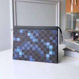 Replica Louis Vuitton Damier Graphite Blue Pixel Pochette Voyage MM