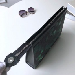 Replica Louis Vuitton Damier Graphite Green Pixel Pochette Voyage MM