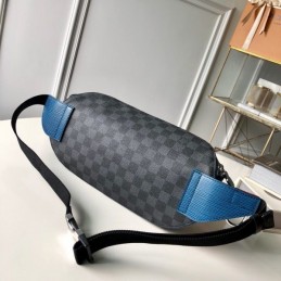 Replica Louis Vuitton Navy Blue Leather Bumbag Melville