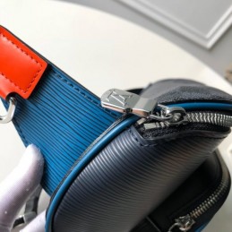 Replica Louis Vuitton Navy Blue Leather Bumbag Melville