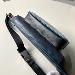 Replica Louis Vuitton Navy Blue Leather Bumbag Melville