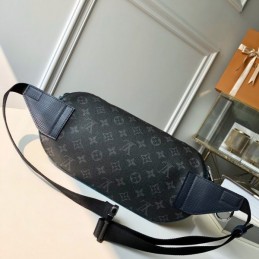 Replica Louis Vuitton White Leather Blue Trim Bumbag Melville
