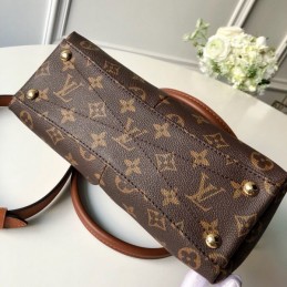 Replica Louis Vuitton Brown Monogram Black Panel V Tote BB