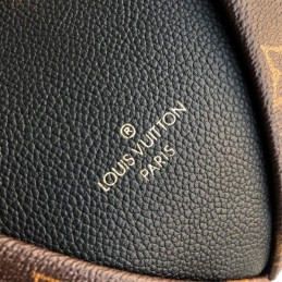 Replica Louis Vuitton Brown Monogram Black Panel V Tote BB