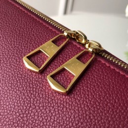 Replica Louis Vuitton Brown Monogram Burgundy Panel V Tote MM
