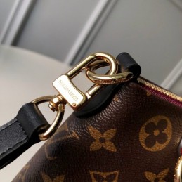 Replica Louis Vuitton Brown Monogram Burgundy Panel V Tote MM