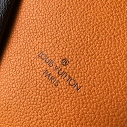 Replica Louis Vuitton Brown Monogram Orange Panel V Tote MM