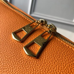 Replica Louis Vuitton Brown Monogram Orange Panel V Tote MM