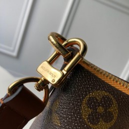 Replica Louis Vuitton Brown Monogram Orange Panel V Tote MM