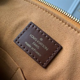 Replica Louis Vuitton Brown Monogram Orange Panel V Tote MM