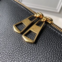 Replica Louis Vuitton Brown Monogram Black Panel V Tote MM