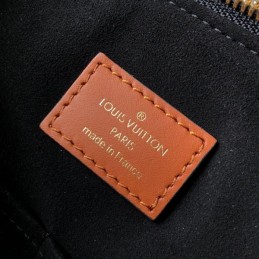 Replica Louis Vuitton Brown Monogram Black Panel V Tote MM