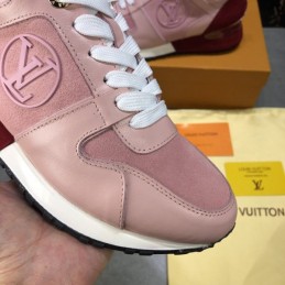 Replica Louis Vuitton Pink White Run Away Sneakers