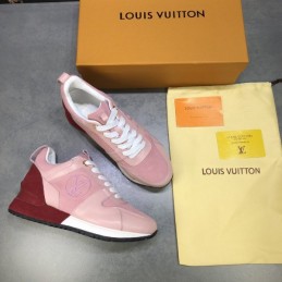 Replica Louis Vuitton Pink White Run Away Sneakers