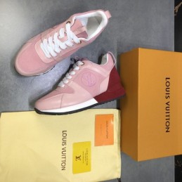 Replica Louis Vuitton Pink White Run Away Sneakers