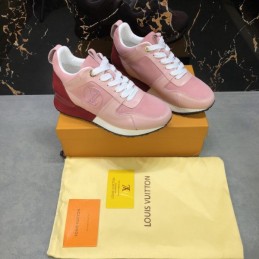 Replica Louis Vuitton Pink White Run Away Sneakers