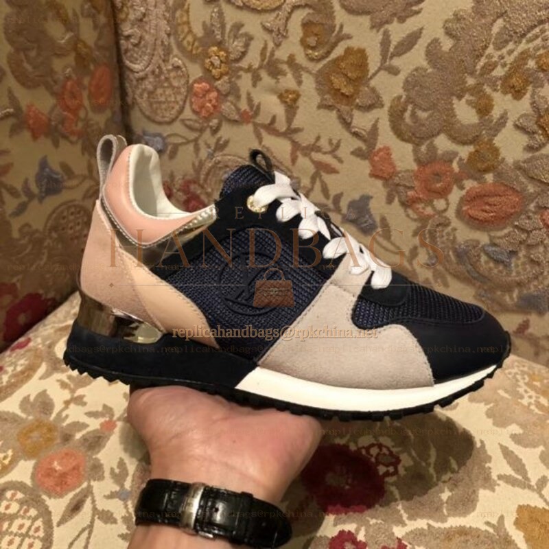 Replica Louis Vuitton Black Pink Run Away Sneakers