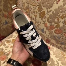 Replica Louis Vuitton Black Pink Run Away Sneakers