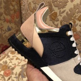 Replica Louis Vuitton Black Pink Run Away Sneakers