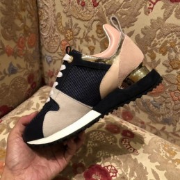 Replica Louis Vuitton Black Pink Run Away Sneakers