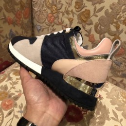 Replica Louis Vuitton Black Pink Run Away Sneakers