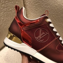 Replica Louis Vuitton Burgundy Run Away Sneakers