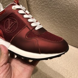 Replica Louis Vuitton Burgundy Run Away Sneakers