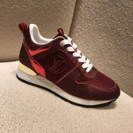 Replica Louis Vuitton Burgundy Run Away Sneakers