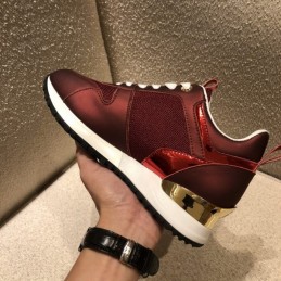 Replica Louis Vuitton Burgundy Run Away Sneakers
