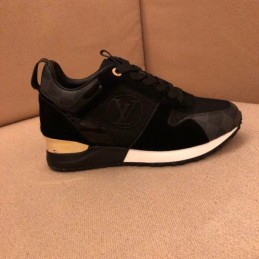 Replica Louis Vuitton Black Gold Run Away Sneakers